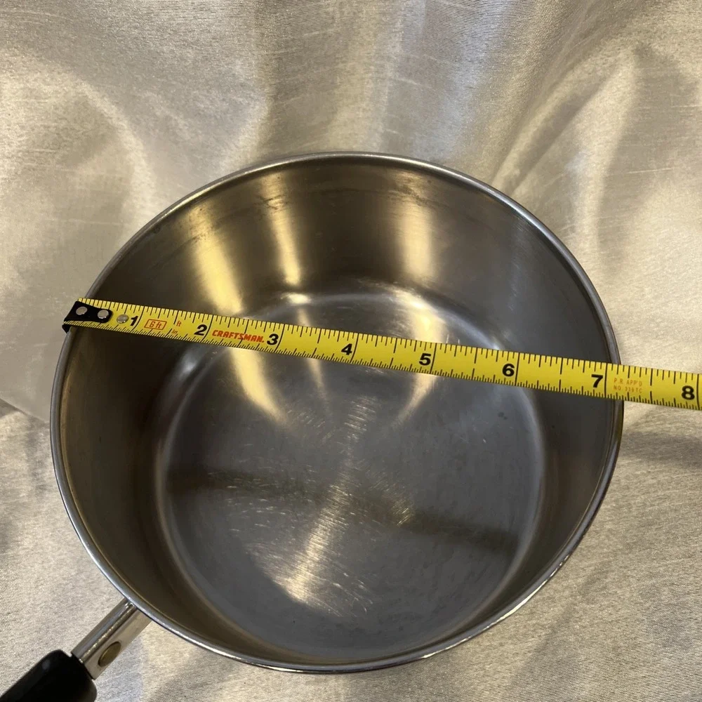 VTG Revere Ware 2qt Sauce Pan 18/10 Stainless Steel & Lid‎  - Clinton ILL USA